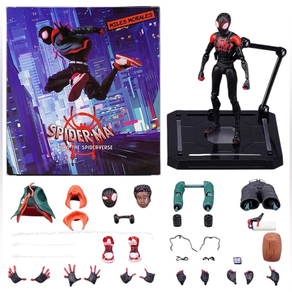 Spider-Man Into The Spider-Verse Miles Morales Super-Poseable  6" Action Figure